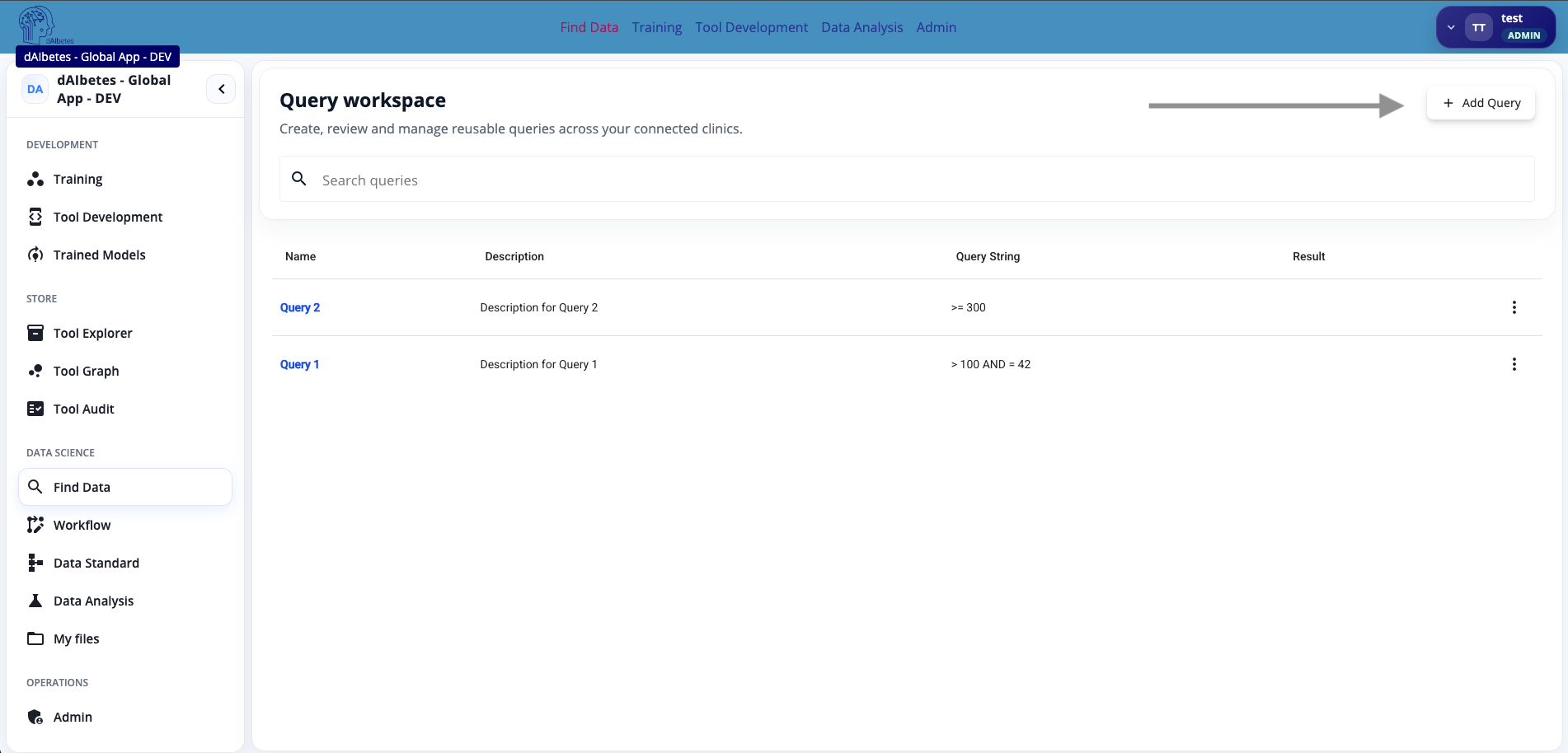 Query overview Query overview