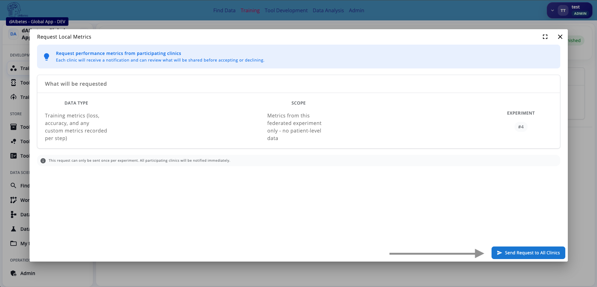 Request local metrics