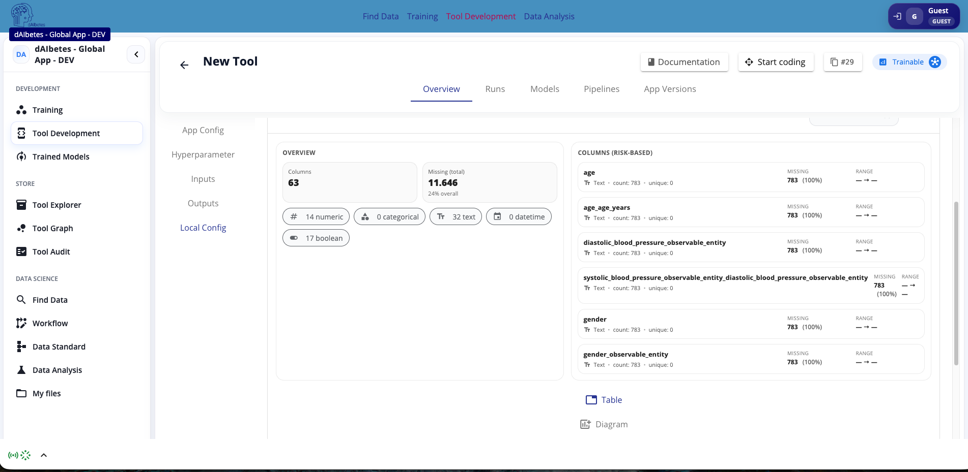 Local data file preview Local data file preview